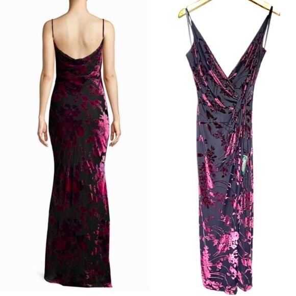 Arianna By Rachel Kaye Vintage Velvet Floral Fairy Whimsigoth Grunge 90s Dress - Picture 1 of 15